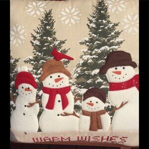 Pair of winter themed pillows